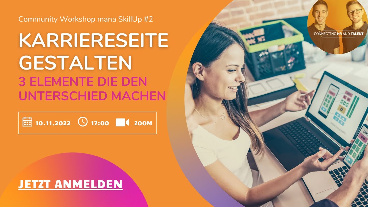 mana SkillUp #2: Karriereseite gestalten - 3 Schlüsselelemente für deinen Erfolg